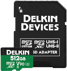 Delkin MicroSD Power 2000x UHS-II V90 R300/w250 512GB Delkin MicroSD Power 2000x UHS-II V90 R300/w250 512GB