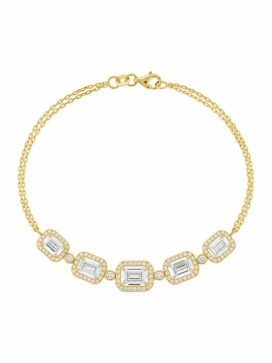 Senzio Belibasakis Brățară Pentru Femei Rosetă din Aur de 14K cu Zircon