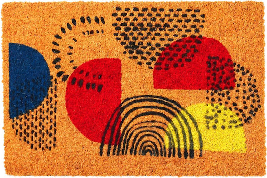 Relaxdays Covoraș de Intrare din Fibră de Cocos Multicolor 60x40cm