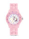 Colori Kinderuhr Rosa mit Kautschukarmband