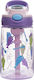 Contigo Plastic Kids Water Bottle with Straw Purple 420ml
