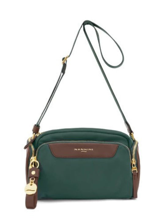 Green Fabric Women's Shoulder Bag
