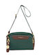 Green Fabric Women's Shoulder Bag