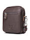 Leder Herren Schulter / Crossbody Braun Tasche