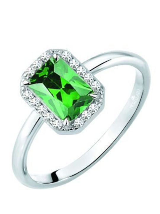 Morellato Single Stone Ring in Silver Morellato Single Stone Ring in Silver