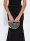 Women's Croco Black Handbag / Shoulder Bag