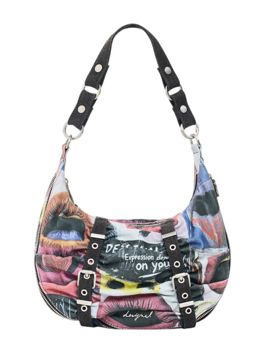 Desigual Многоцветна Дамска Текстилна Чанта за Рамо