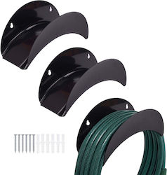 Relaxdays Hose Holder Set 3 Black
