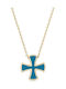 Chrilia 9K Gold Cross with Chain