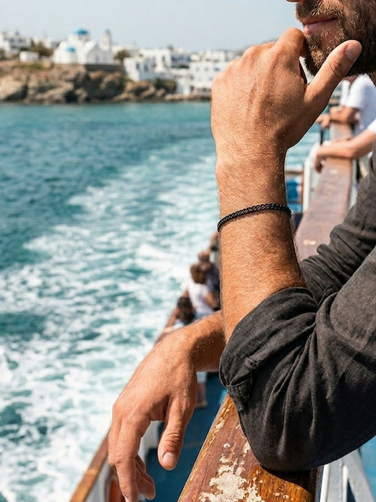 Sharks Bay Clothing Lanț de Mână Bărbătesc Cuban din Oțel Inoxidabil, Lungime 21 cm