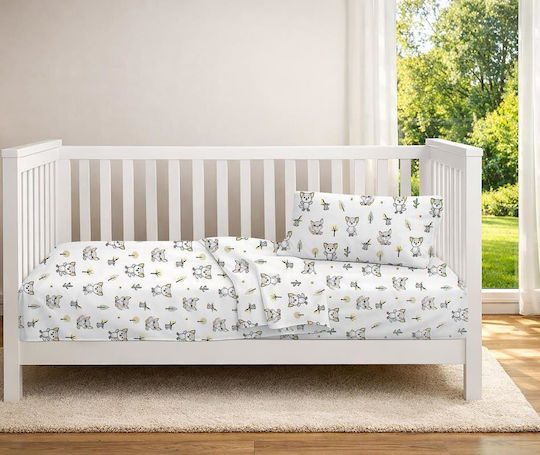 Dimcol Bebe Foxes 595 Σετ Πολύχρωμο 120x160cm 31111121074