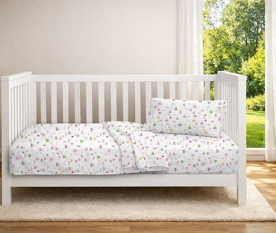 Dimcol Bebe Whimsical Mountainside 587 Multicolour Crib Duvet Set 120x160cm