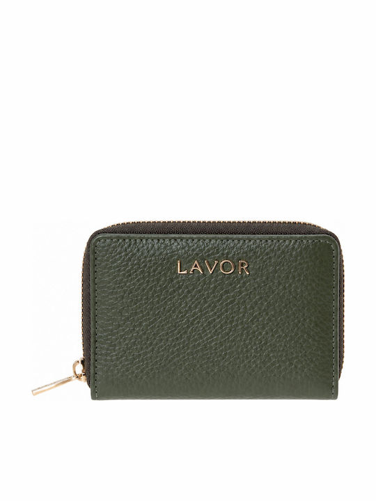 Lavor Small Leather Women's Wallet with RFID Green