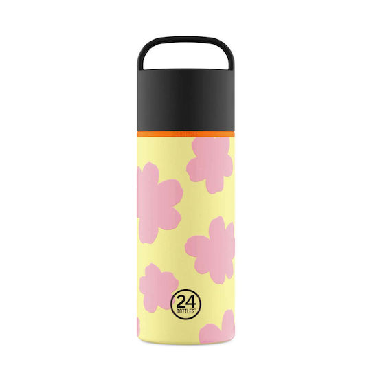 24Bottles Spin Bottle Stainless Steel / Plastic BPA Free Insulated Bottle 730ml Daydreaming Yellow