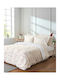 Nima Loyalty Super-Double Fitted Sheet Set 160x232+32cm Ecru (4 pcs)