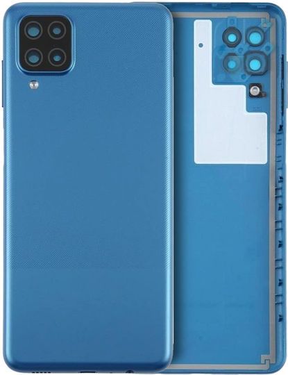 Back Cover Glass Camera Lens Samsung Galaxy A12 Nacho A127 2021 Service Pack Blue