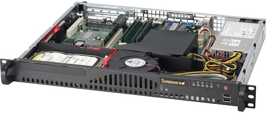Supermicro Superchassis 1u Cse-512-203b Περίβλημα Διακομιστή