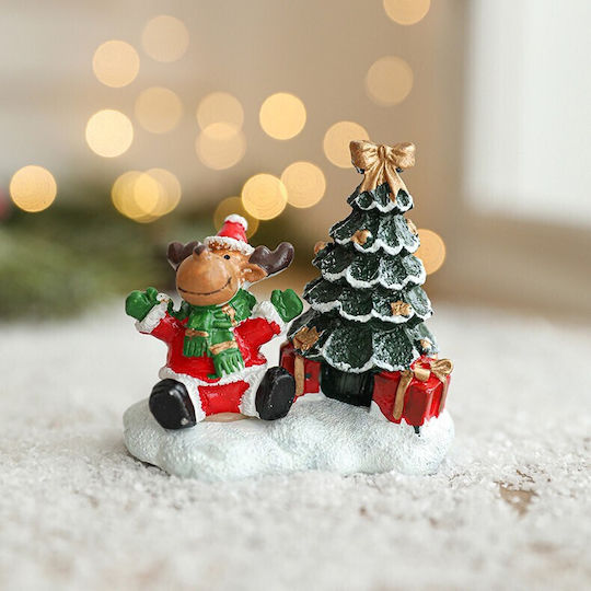 Brăduț Decorativ de Crăciun 6,5 cm Roșu