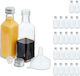 Set De Sticle Mici Relaxdays 100 Ml Silver Transparent Airtight Lids
