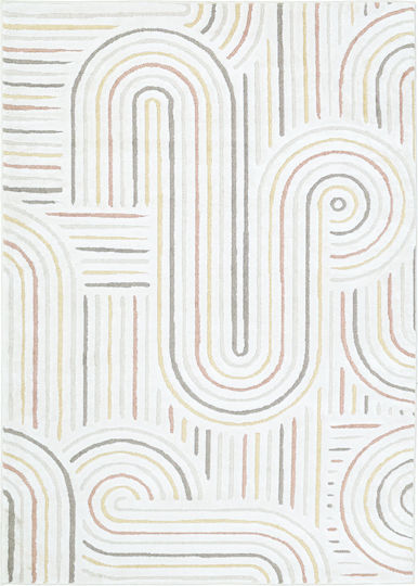 Royal Carpet Σετ Lora 04 Αστέρια Εκρού 133x190cm