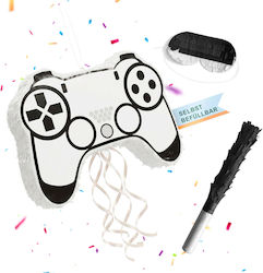 Relaxdays Pinata Set A Party Black White Grey Stick Mask Relaxdays Pinata Set A Party Black White Grey Stick Mask