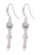 Pilgrim Lucia Crystal Earrings Silver-plated 601916033 Ορείχαλκος