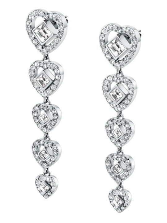 Karl Lagerfeld Lights Earr Ss Crystal White 5.3cm