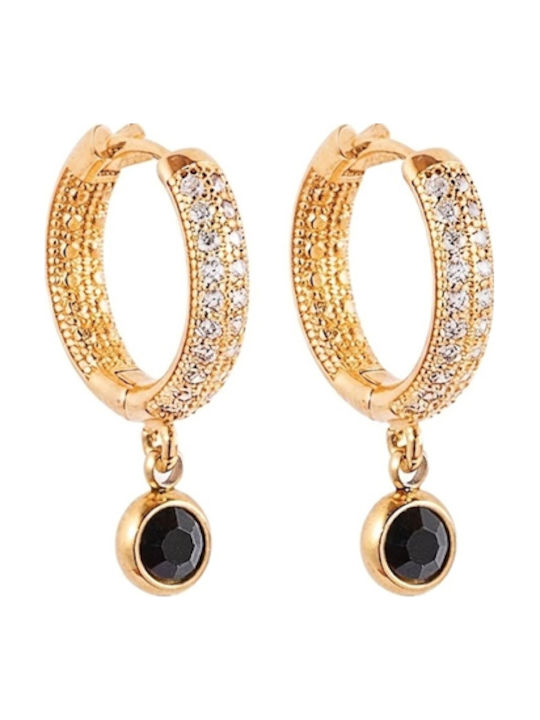 Project Soma Project Soma Women's Earrings Burgundy Gold Am1665.10.000