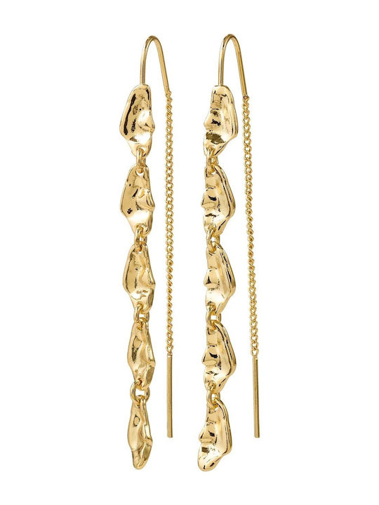 Pilgrim Eliyah Chain Earrings Gold-Plated 652612013 Brass