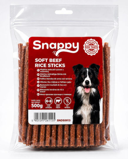 Snappy Лакомство за кучета с говеждо месо, ориз и телешко 500 г