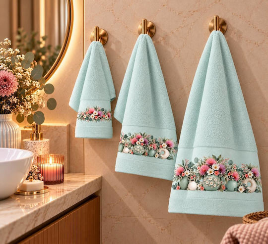 Astron Italy Amara 3-Piece Bath Towel Set 30x cm Mint 500 g/m² Weight