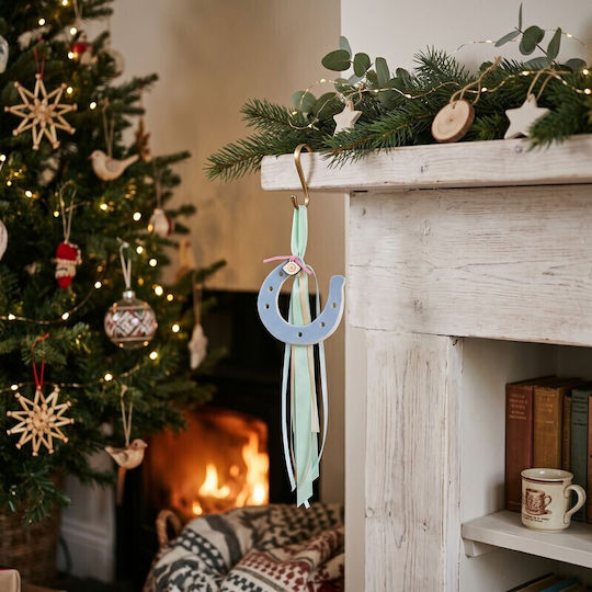 Grekas Handmade Hanging Home Lucky Charm Light Blue Ceramic 24cm