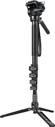SmallRig 6625 Monopied din Fibră de Carbon cu 5 Secțiuni și Cap Video SmallRig 6625 Monopied din Fibră de Carbon cu 5 Secțiuni și Cap Video