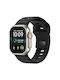 Tech-protect Silicone Line Apple Watch 8 9 10 11 12 Se Ultra 44 45 46 49 Mm Black 5906302398980