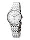 Women's Battery-Powered Watch with Silver Metal Bracelet