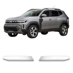 Stainless Steel Chrome Tailgate Trim Strips Dacia Duster From 2024 Stainless Steel Chrome Tailgate Trim Strips Dacia Duster From 2024