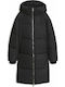 Women's Puffer Jacket for Winter Black