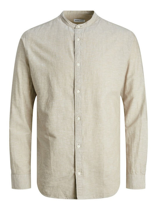 Jack & Jones Jjelinen Long Sleeve Linen Slim Fi...