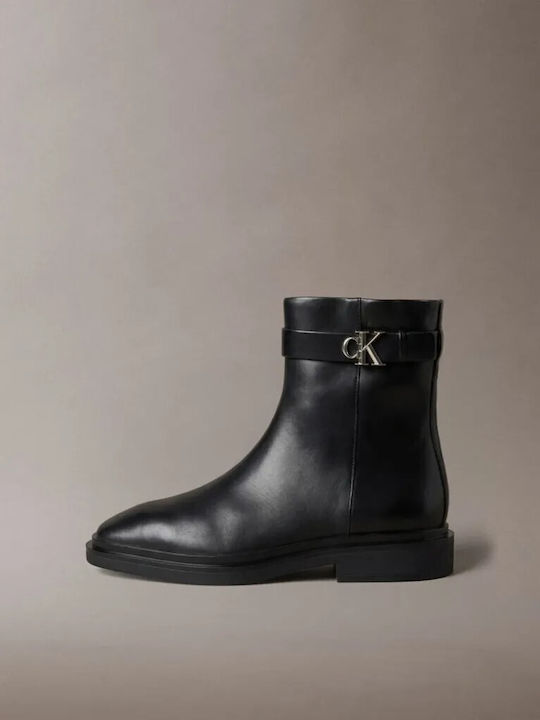 Ghete de Piele pentru Femei până la Gleznă Negre