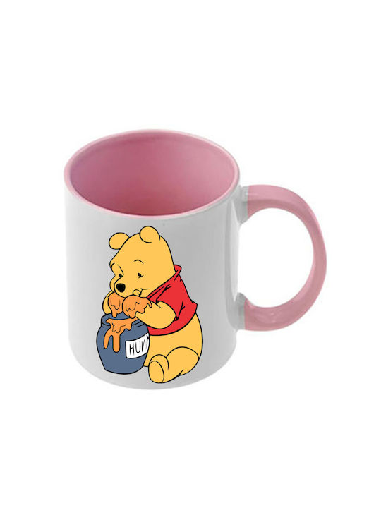 Κούπα Winnie Pooh Ροζ Λαβή Εσωτερικό