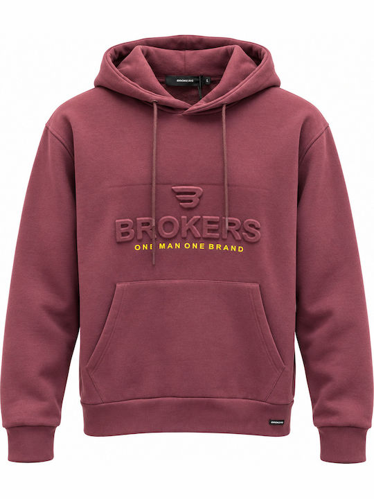 Brokers Jeans Суитшърт с Качулка в Лилаво