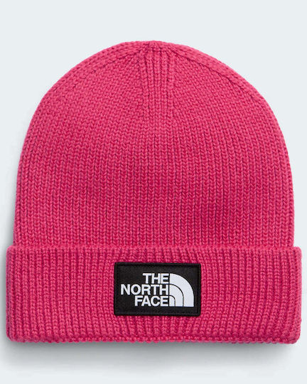 Unisex Beanie with Rib Knit in Fuchsia