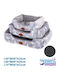 Nobleza Set Hundebett Nest Grau 50x38 cm 3 Stück