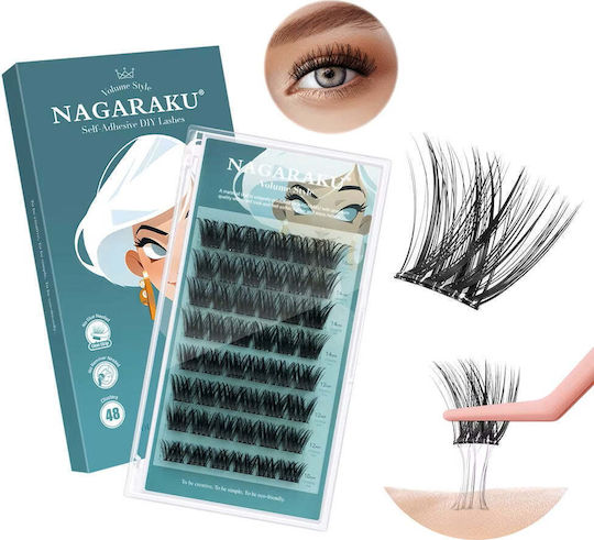 Комплект самозалепващи се мигли за обем Nagaraku DIY