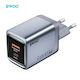 BWOO Încărcător Fără Cablu GaN cu Port USB-A și Port USB-C 45W Power Delivery Gri Închis (BO-CDA240)