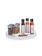 Relaxdays Organizator Rotativ pentru Condimente din Plastic Transparent