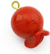 Glas Granatapfel-Link 35–37 mm Rot 3 Stk