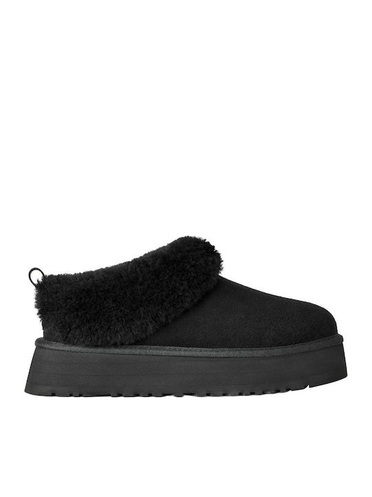 UGG Tazzelle Suede Winter Women's Slippers Boots Black