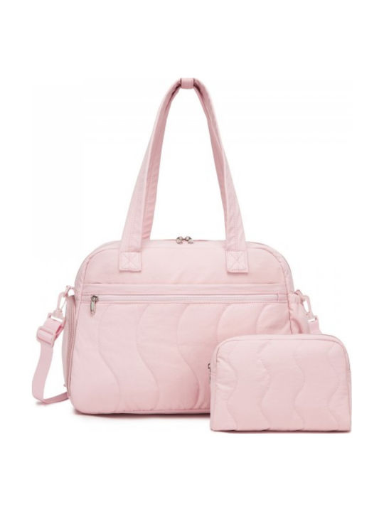 Miss Lulu Pink Women's Shoulder Bag Set