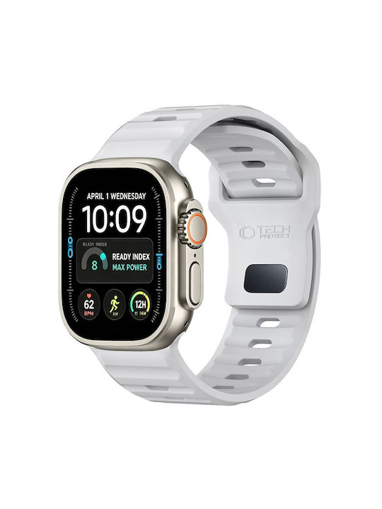 Tech-protect Silicone Line Apple Watch 8 9 10 11 12 Se Ultra 44 45 46 49 Mm Lunar Grey 5906302399017